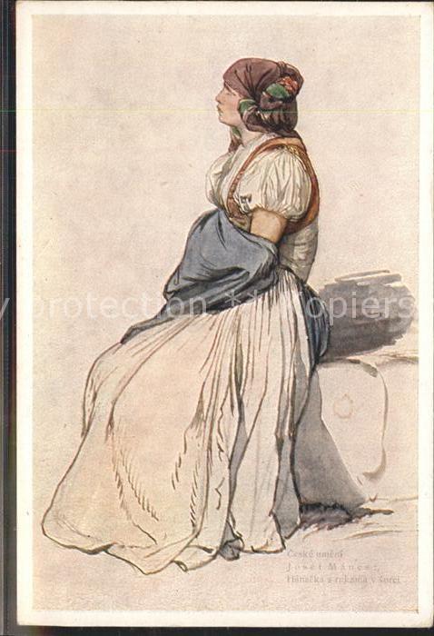 Manes Josef Ceske umeni Hanacka s rukama v sorci Nr