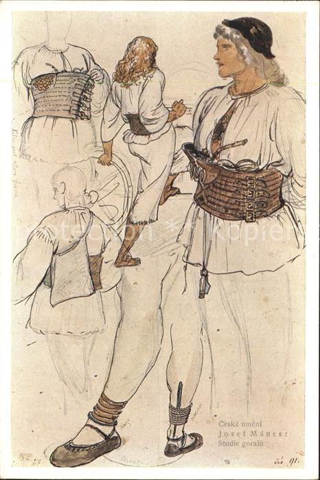 Manes Josef Ceske umeni Studie goralu Nr. 7