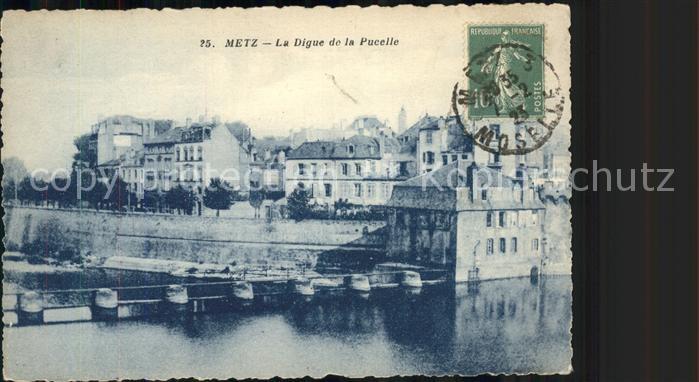 Metz  57 Moselle La Digue de la Puelle