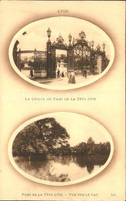 Lyon France Grille du Parc Tete d Or