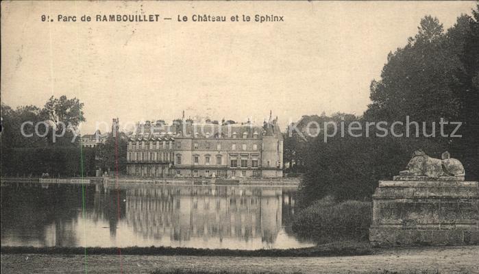 Rambouillet Chateua et le Sphinx