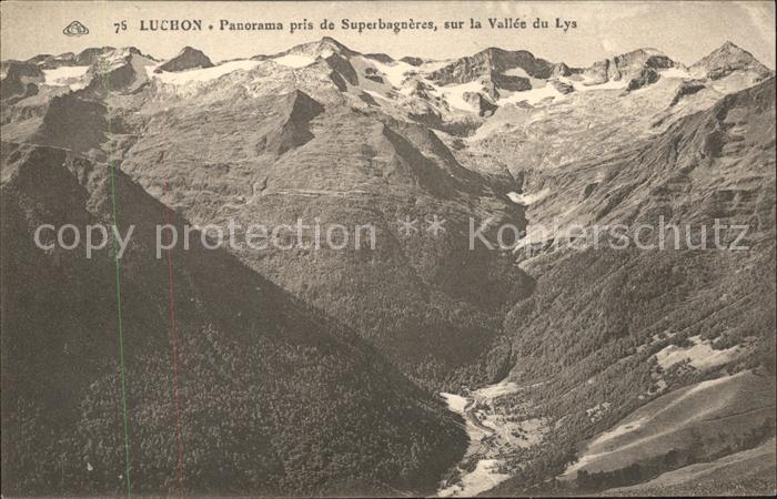 Luchon Haute-Garonne Panorama pris de Superbagneres