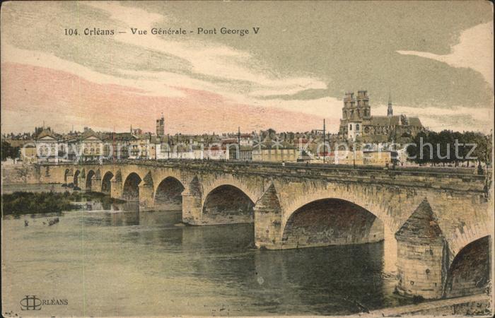 Orleans Loiret Vue Generale Pont George V