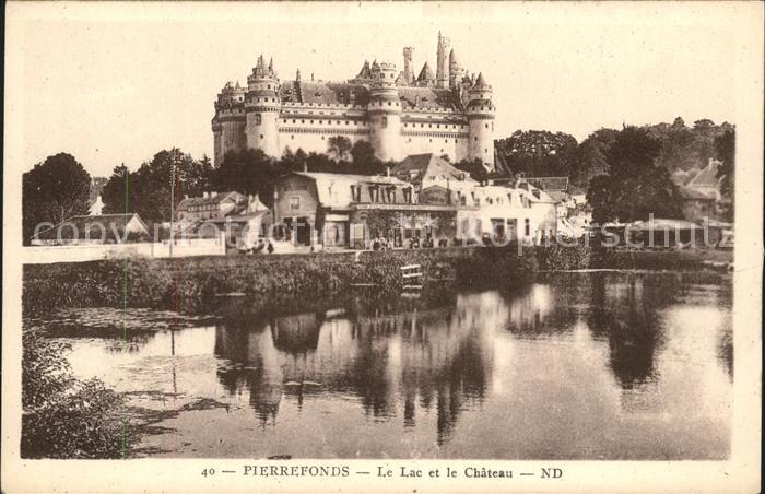 Pierrefonds Oise Lac et le Chateau