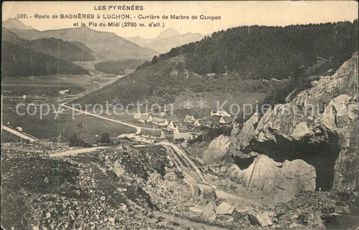 Pyrenees Region Route de Bagneres a Luchon