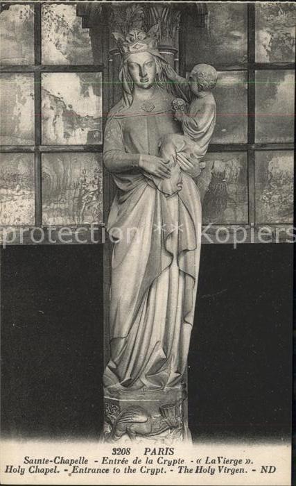 Paris Sante-Chapelle Crypte La Vierge