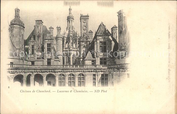 Chambord Blois Chateau Lucarnes