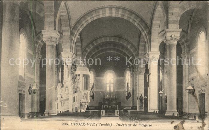 Croix Belfort Vendee Interieur Eglise