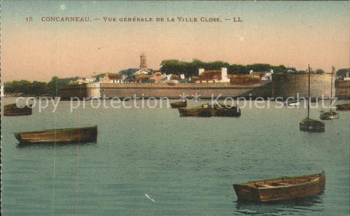 Concarneau Finistere Ville Close Vue Generale