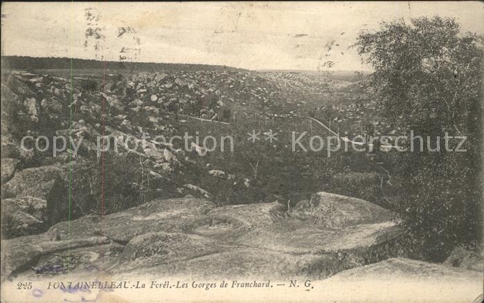 Fontainebleau Seine et Marne Les Gorges de Franchard