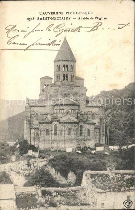 Saint-Nectaire Puy de Dome Abside de Eglise