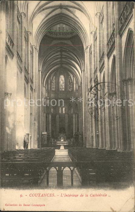 Coutances Interieur Cathedrale