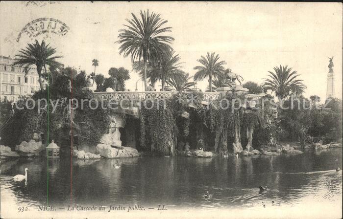 Nice Alpes Maritimes La Cascade Jardin public