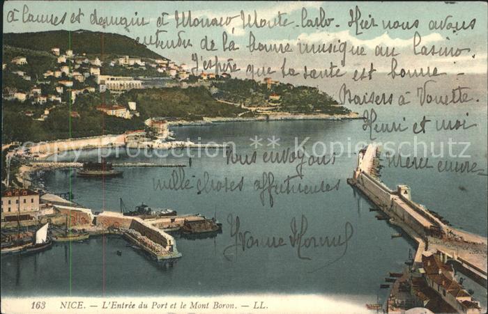Nice Alpes Maritimes Entree du Port Mont Baron