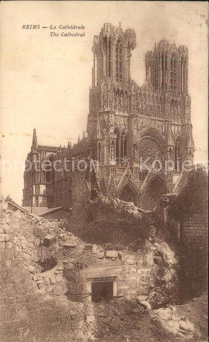 Reims Champagne Ardenne Cathedrale Krieg Zerstörung