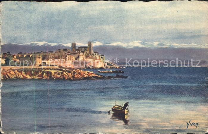 Antibes Alpes Maritimes Fort Carre Chaine des Alpes Künstlerkar