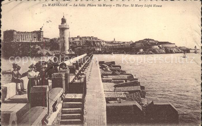 Marseille Bouches-du-Rhone Phare Ste Marie