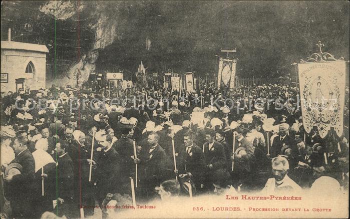 Pyrenees Region Procession Devant la Grotte