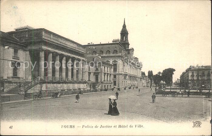 Tours Indre-et-Loire Palais de Justice Hotel de Ville