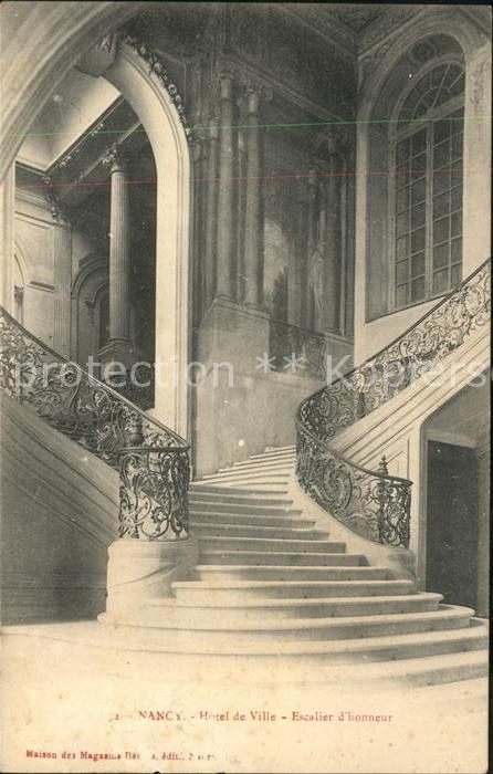 Nancy Lothringen Hotel de ville Escalier d honneur