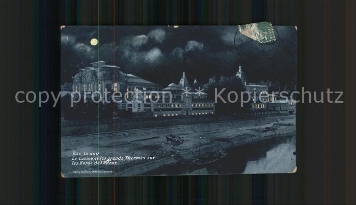 Dax Landes Thermes Nacht