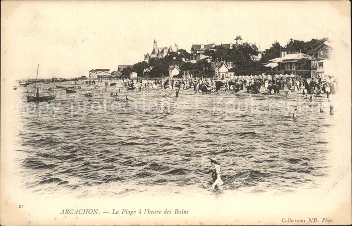 Arcachon Gironde Plage Bains