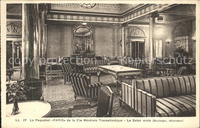 Paris Cie Generale Transatlantique Salon