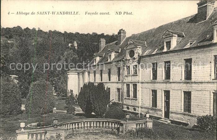 Saint-Wandrille-Rancon Abbaye Facade ouest
