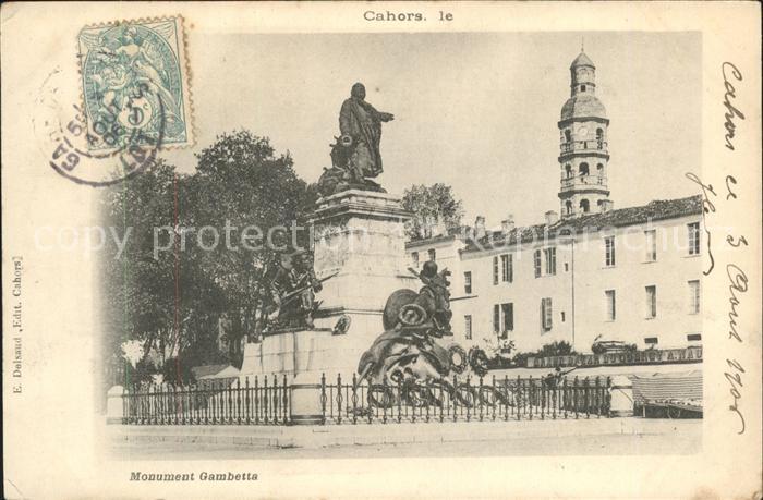 Cahors Monument Gambetta