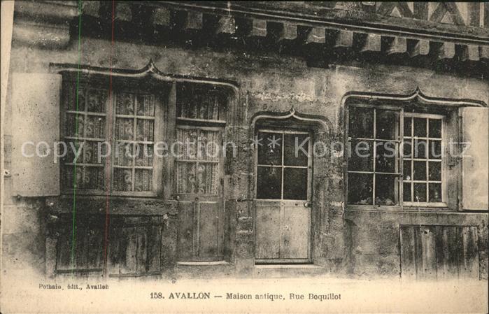 Avallon Maison antique Rue Boquillot
