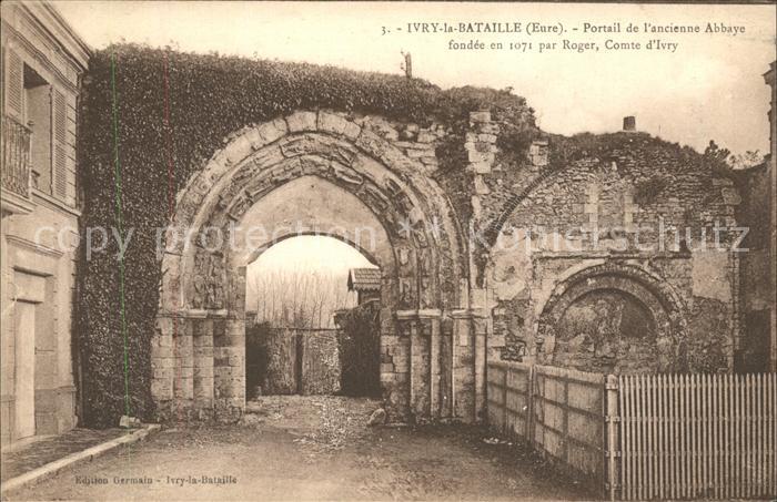 Ivry-la-Bataille Portail de ancienne Abbaye