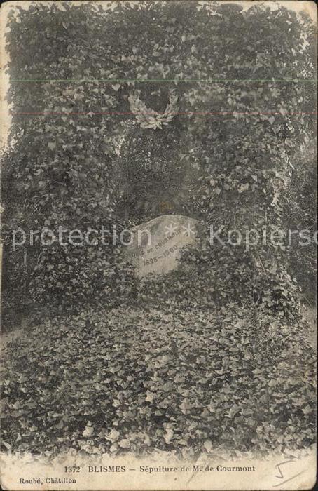 Blismes Sepulture de M. de Courmont