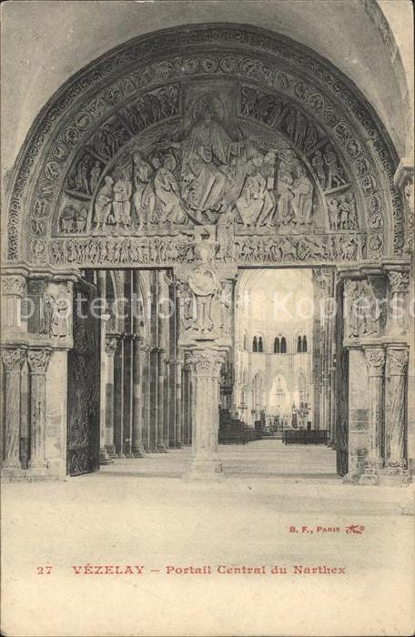 Vezelay Portail Central du Narthex