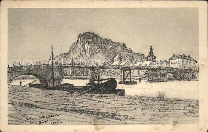 Chaumont d Argentan Künstlerkarte J. Qeismann