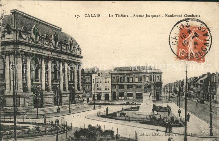 Calais Theatre Statue Jacquard