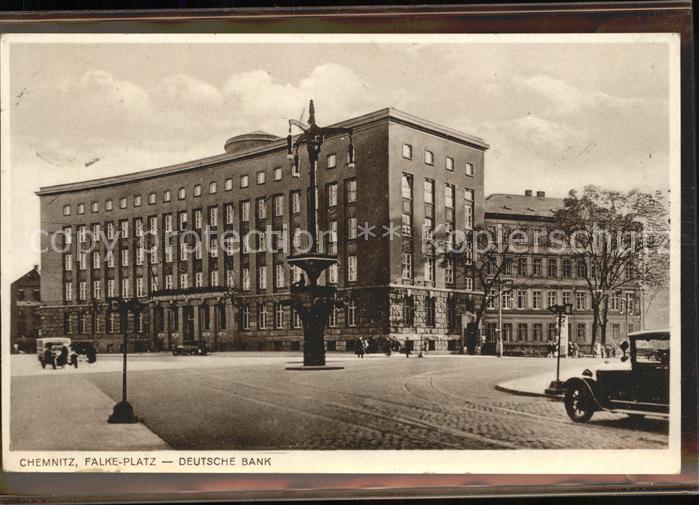 CHEMNITZ Sachsen Falkeplatz Deutsche Bank