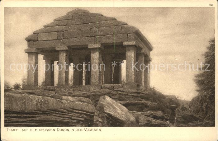 Donon Tempel auf dem grossen Donon Vogesen Se