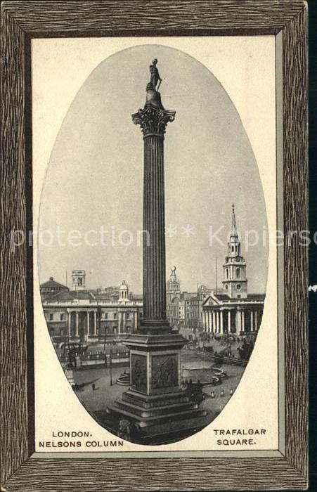 London Nelsons Column Trafalgar Square Bilderrahmen