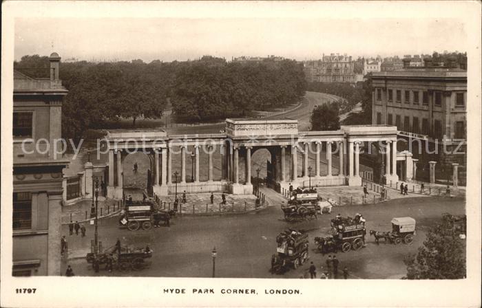 London Hyde Park Corner Pferdekutschen