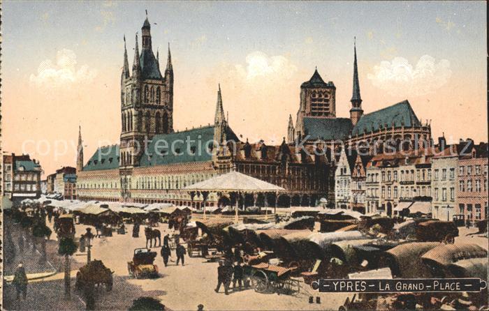 Ypern Ypres Grand Place Marche
