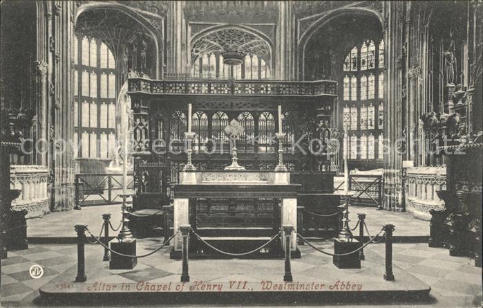 London Altar in Chapel of Henry VII Westminster Abbey