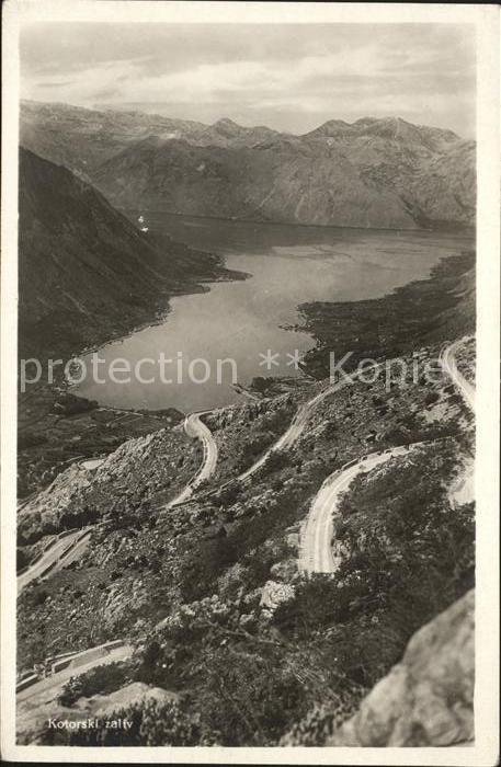Kotor Montenegro Panorama Bucht