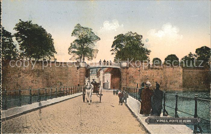 Ypern Ypres Porte de Menin Pferdekutsche