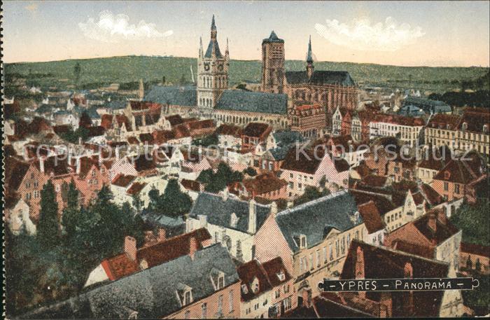 Ypern Ypres Panorama Eglise
