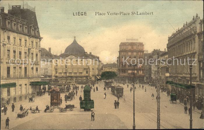 Liege Luettich Place Verte Place St Lambert Tram