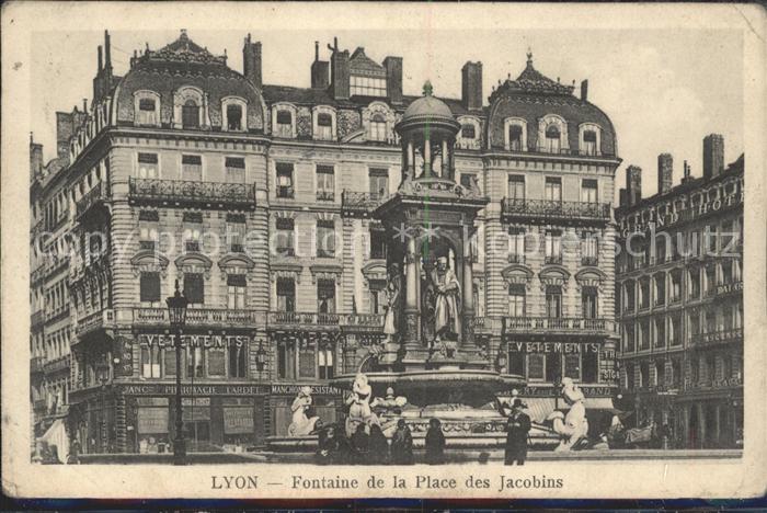 Lyon France Fontaine de la Place des Jacobins