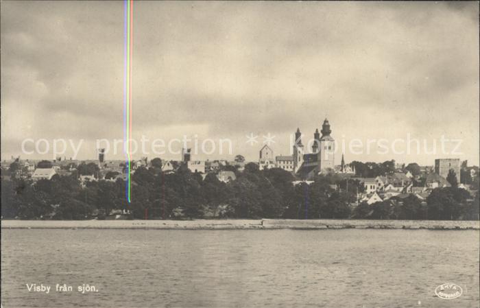 Visby fran sjoen