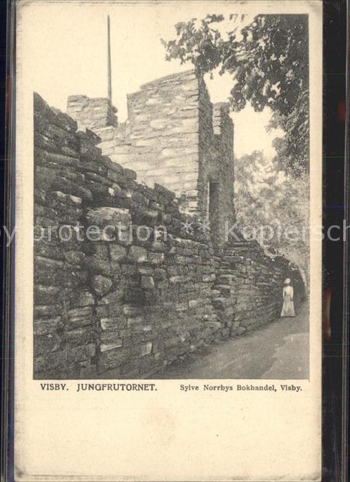 Visby Jungfrutornet Ruine