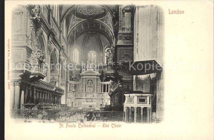 London St Pauls Cathedral The Choir