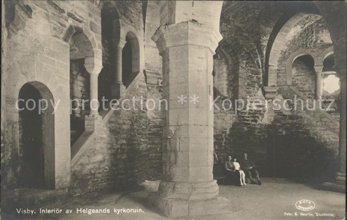 Visby Interioer av Helgeands kyrkoruin